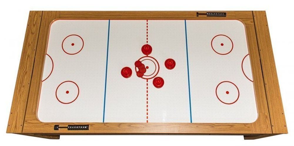 Игровой стол - трансформер (бильярд, аэрохоккей, настольный теннис) "Twister" (дуб)