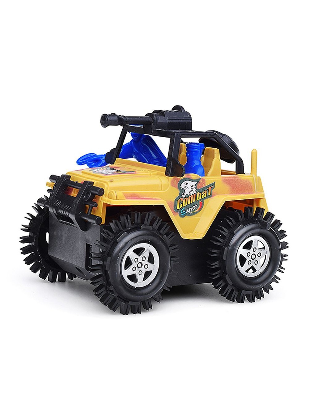Машинка перевертыш Танкист цвет жёлтый (V-145-1)