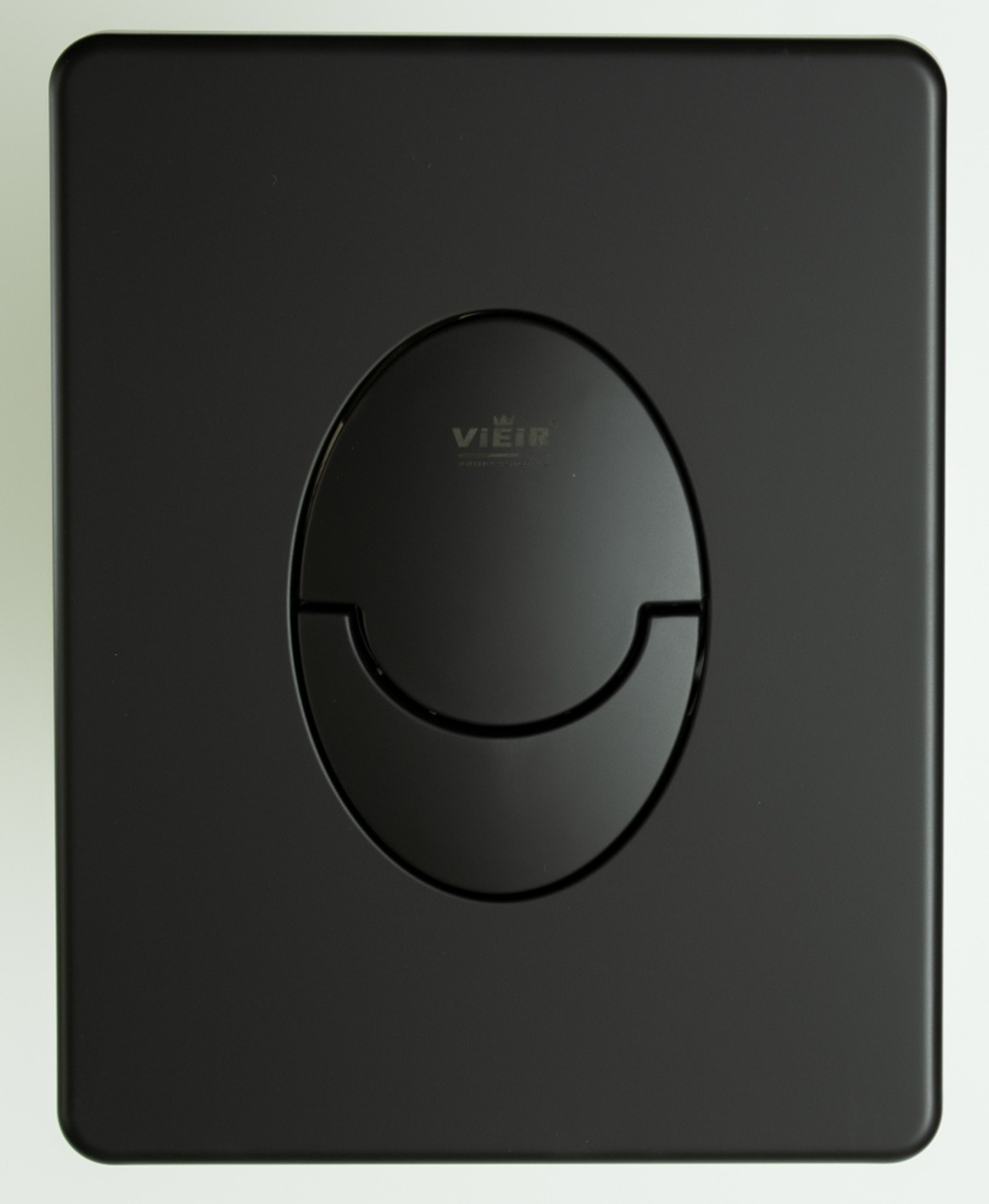 Кнопка ПНЕВМА. для инсталляции с ОВАЛ. клав.  ▊ (ЧЕРНЫЙ)  ViEiR  (20/1шт)