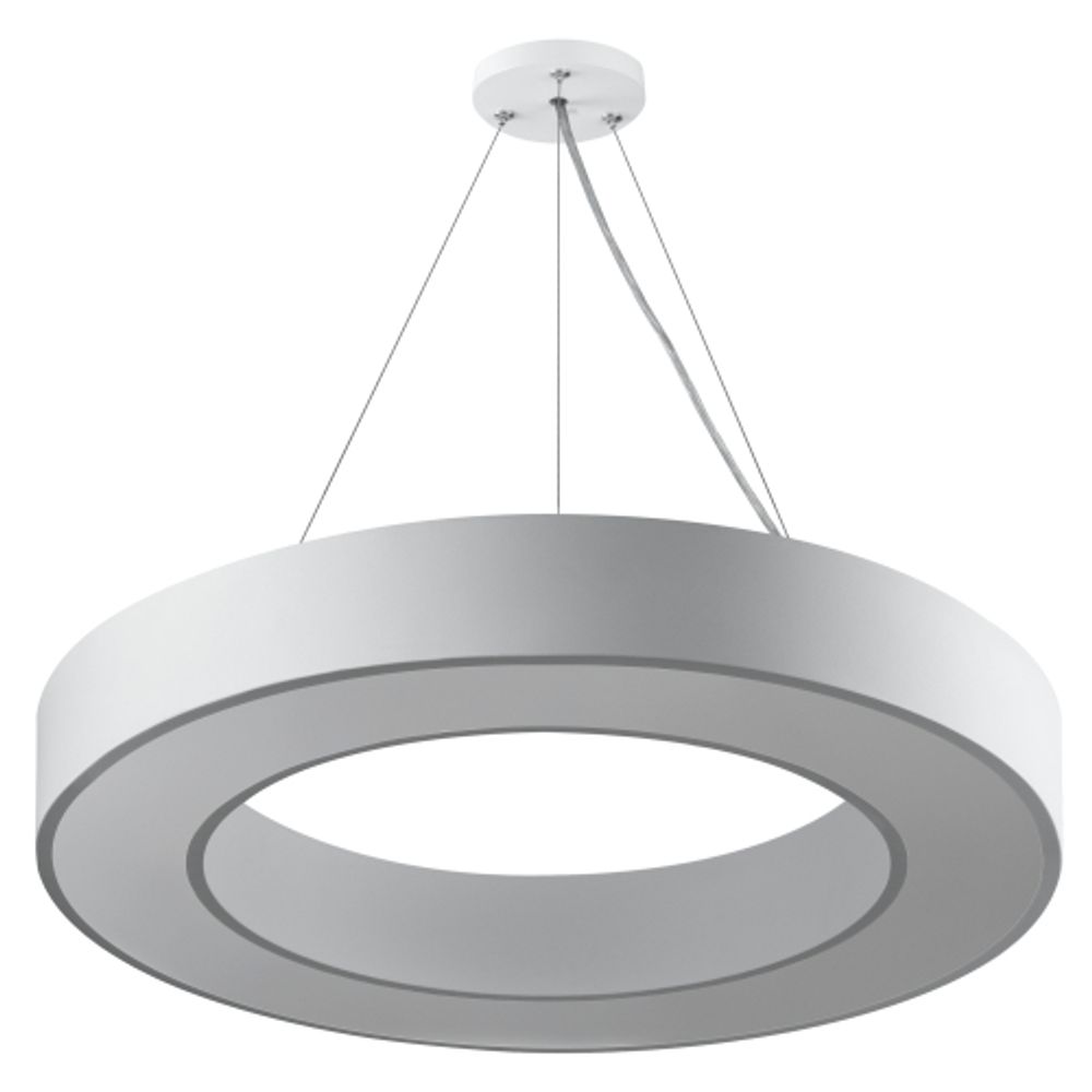 Светильник LED ЭРА Geometria SPO-133-W-40K-045 Ring 45Вт 4000K 3500Лм IP40 600*80 белый подвесной драйвер внутри | Декоративные светильники Geometria