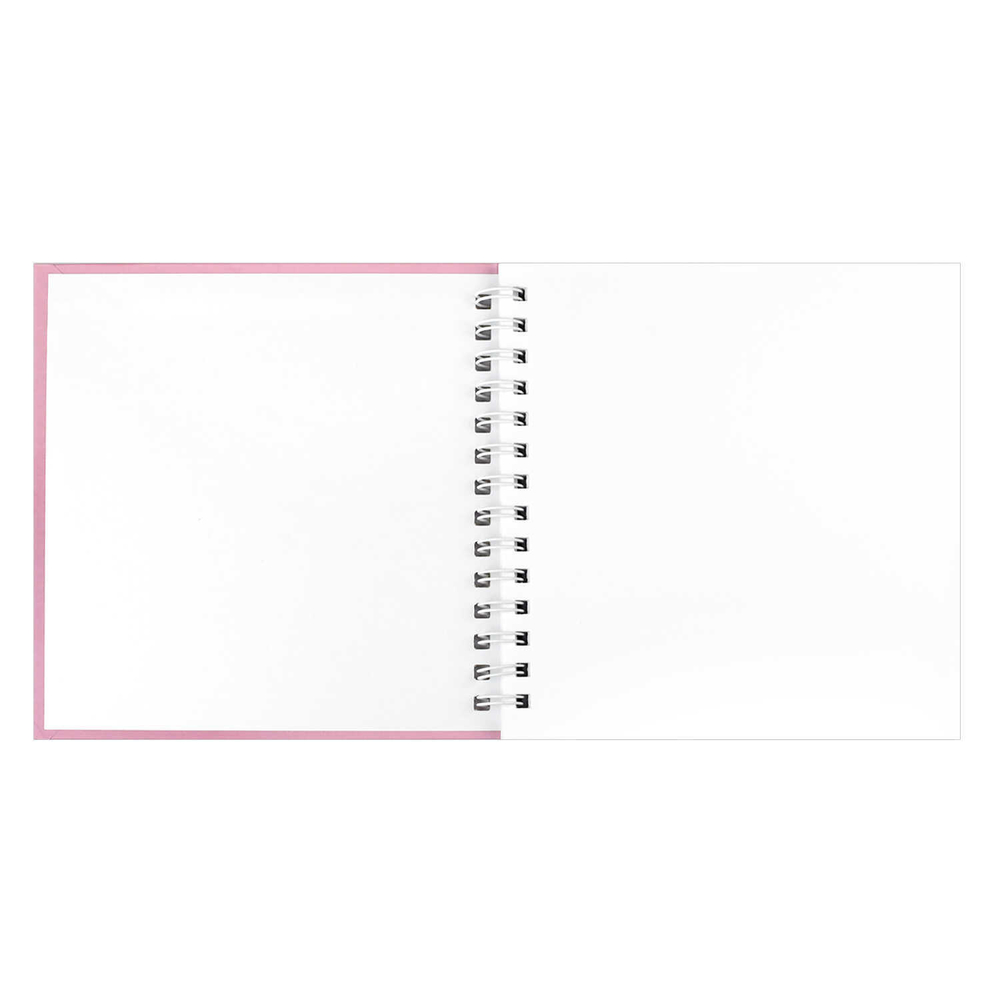 Альбом для рисования (Скетчпад) 195x195 мм, 80 л, блок - белый офсет 100 г/м², арт. 71627 КОТЕНОК МЕЛОМАН /обложка полноцветная печать, твёрдый переплёт на гребне, матовая ламинация,