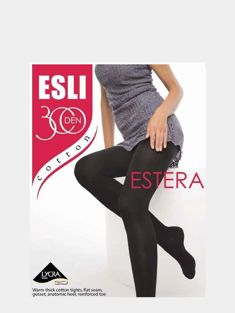 Колготки женские Conte &quot;Estera Esli&quot;, 300 den, размер 4, nero