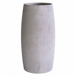 Кашпо CIGAR CONCRETE WHITE D37 H78