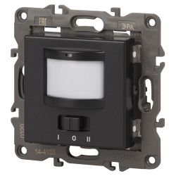 14-4103-05 ЭРА Датчик движения 2-проводной, 180-240В, 200Вт, IP20, Эра Elegance, антрацит