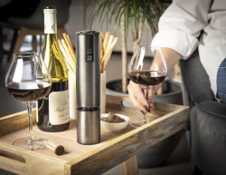 Peugeot Электрический штопор Elis Touch Carbone с зарядным устройством