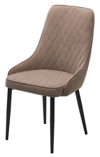 Стул ТУРИН 360 град, цвет B5 Капучино, велюр / черный каркас