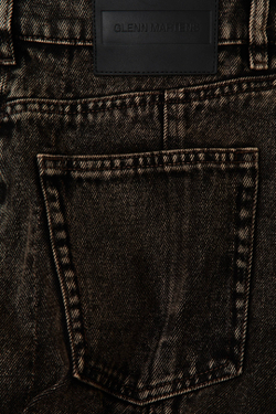 H&M - Glenn Martens Джинсовая юбка расклешенная, темно-коричневый