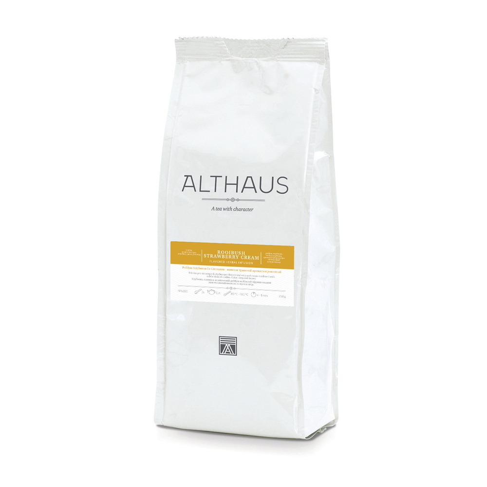 Althaus Rooibush Strawberry Cream травяной листовой чай, 250 г