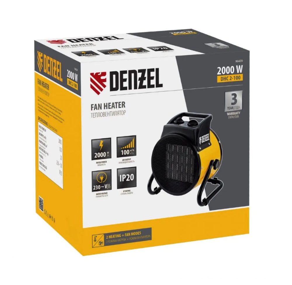 Тепловая пушка электрическая Denzel DHC 2-100