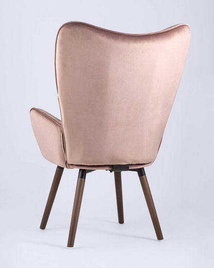 Стул Гранд велюр розовый