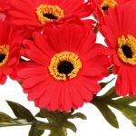 Цветы искусственные «Natur» 33см Герберы 7шт красные