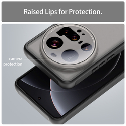 Защитный чехол с черными рамками для Xiaomi 15 Ultra, задняя крышка тонированная прозрачная
