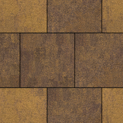 Тротуарная плитка КВАДРАТ 400х400 мм - Листопад гранит Янтарь