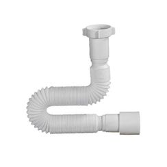 Труба ОРИО гофрированная 1 1/2 * 40/50 белый дл. 470-1250мм АС-10132 (1/75)