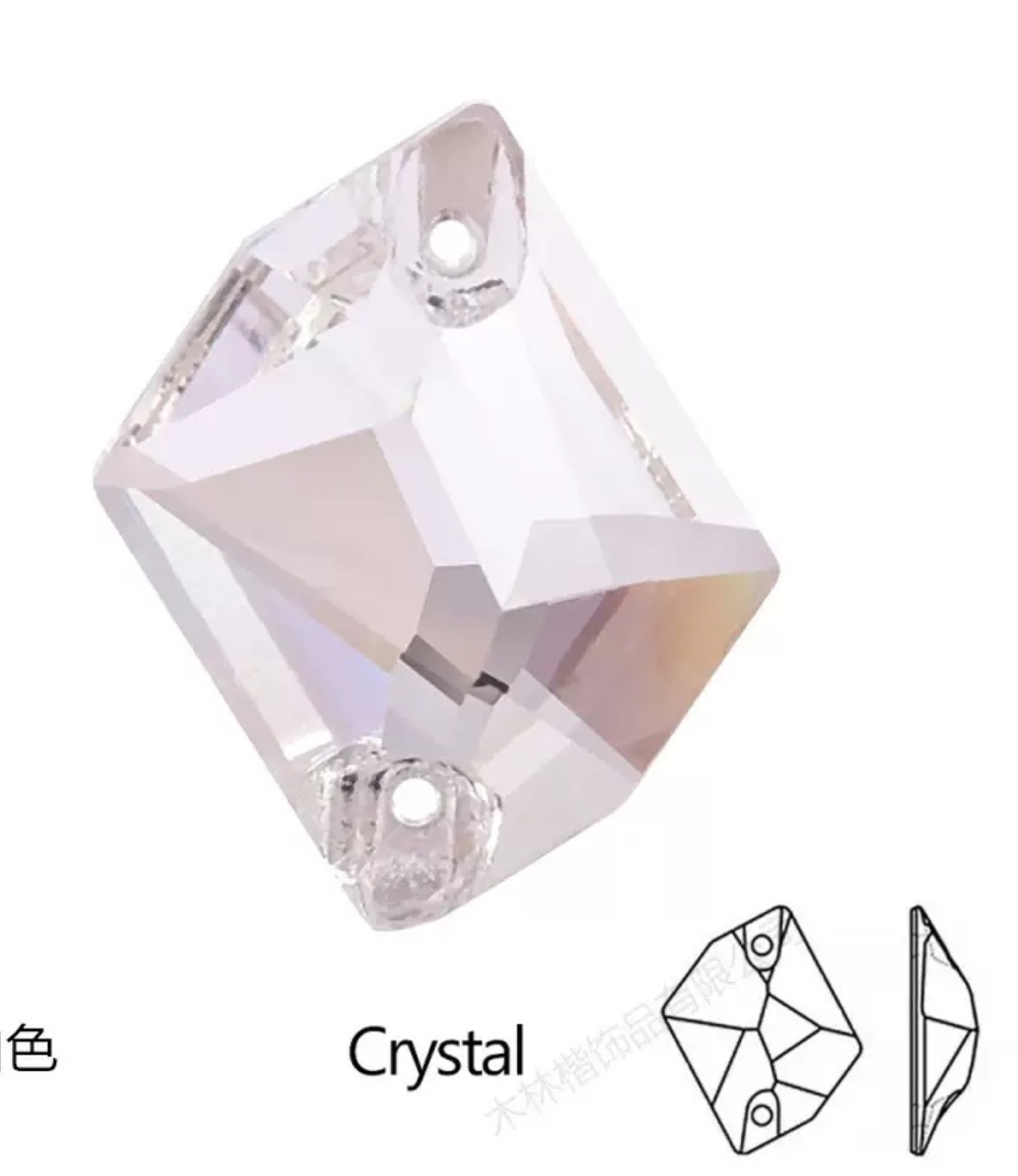 Стразы пришивные, Cosmic, Crystal, 001, 21*27mm, (24 ea/pkg), 5A+, (F2)