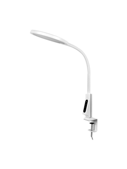 Светильник светодиодный KD-837 C01 LED наст.на струбц. 7Вт 230В 450лм сенс рег.ярк и цвет.темп USB-5В 1А бел. Camelion 13884