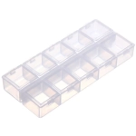 Органайзер для хранения мелочей, 10 ячеек «ИДЕЯДОМА», прозрачный, 13,5*6*2см (наклейка Селфи, пакет с подвесом)✦