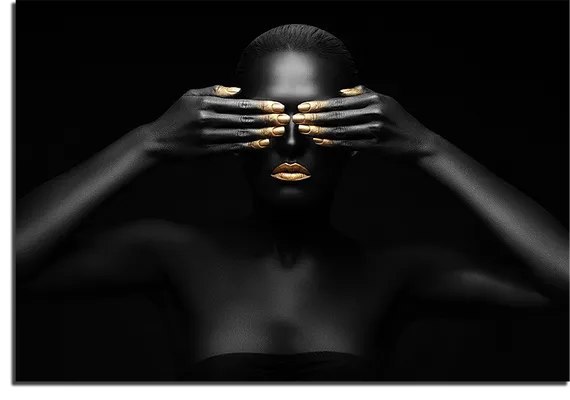 Постер "Make up золотом"