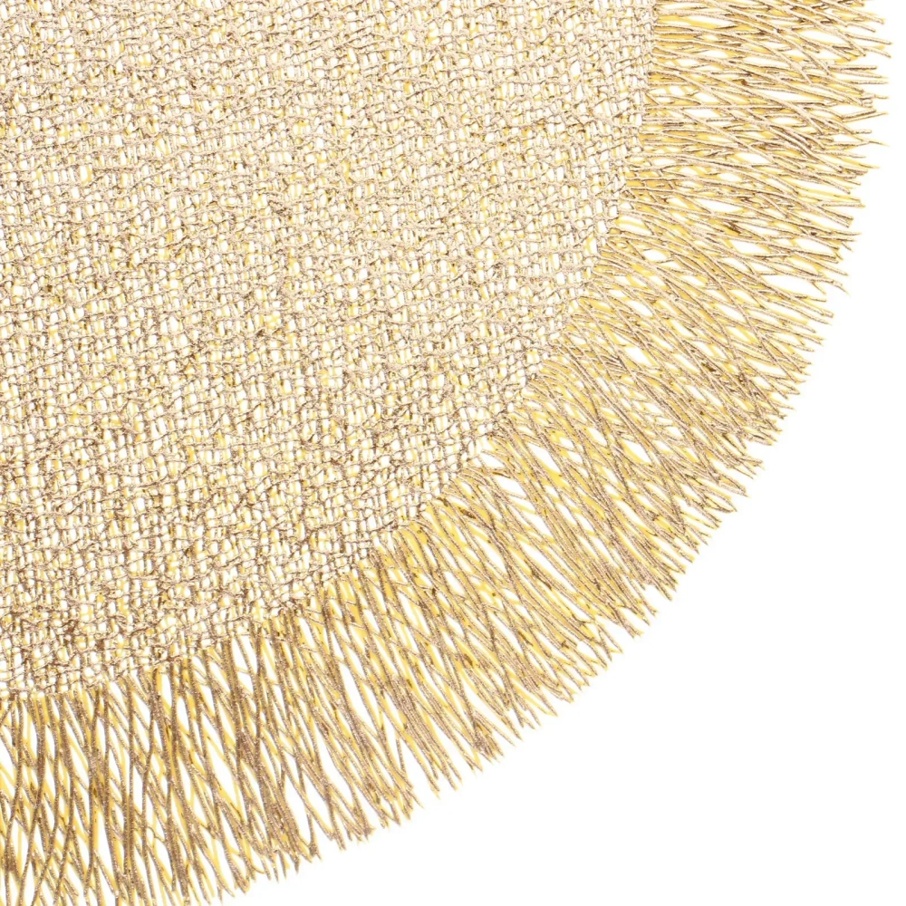 Салфетка на стол 38см «Гранада» плетеная, цвет золото