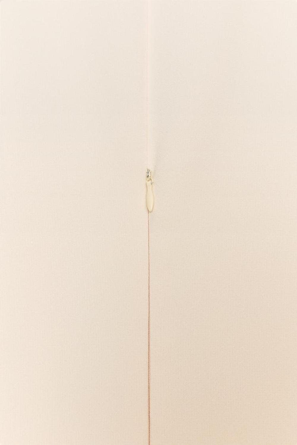 ZARA ПЛАТЬЕ МИДИ С ПОЯСОМ, ЭКРЮ