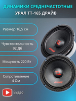 Акустика автомобильная УРАЛ ТТ-165 Драйв