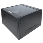 Шкаф настенный 19" TERACOM PRO 12U 600x450 мм дверь стеклянная с замком-ручкой чёрный