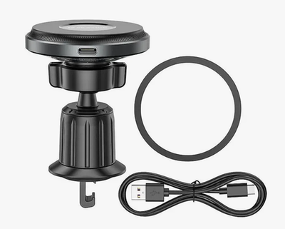 АЗУ держатель Borofone BH202 15W metal gray