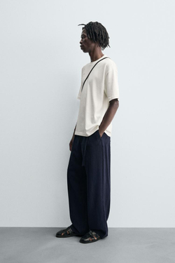 ZARA ФУТБОЛКА С ВЫШИВКОЙ И ФОТОПРИНТОМ, БЕЛЫЙ