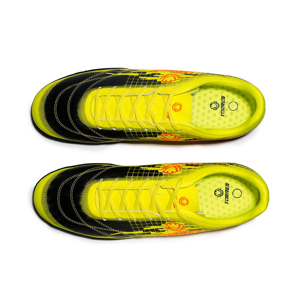 Бутсы футбольные (многошиповки) подростковые TORRES COPA-J, TS234237-614-34, р.34,,чёрно-жёлтый