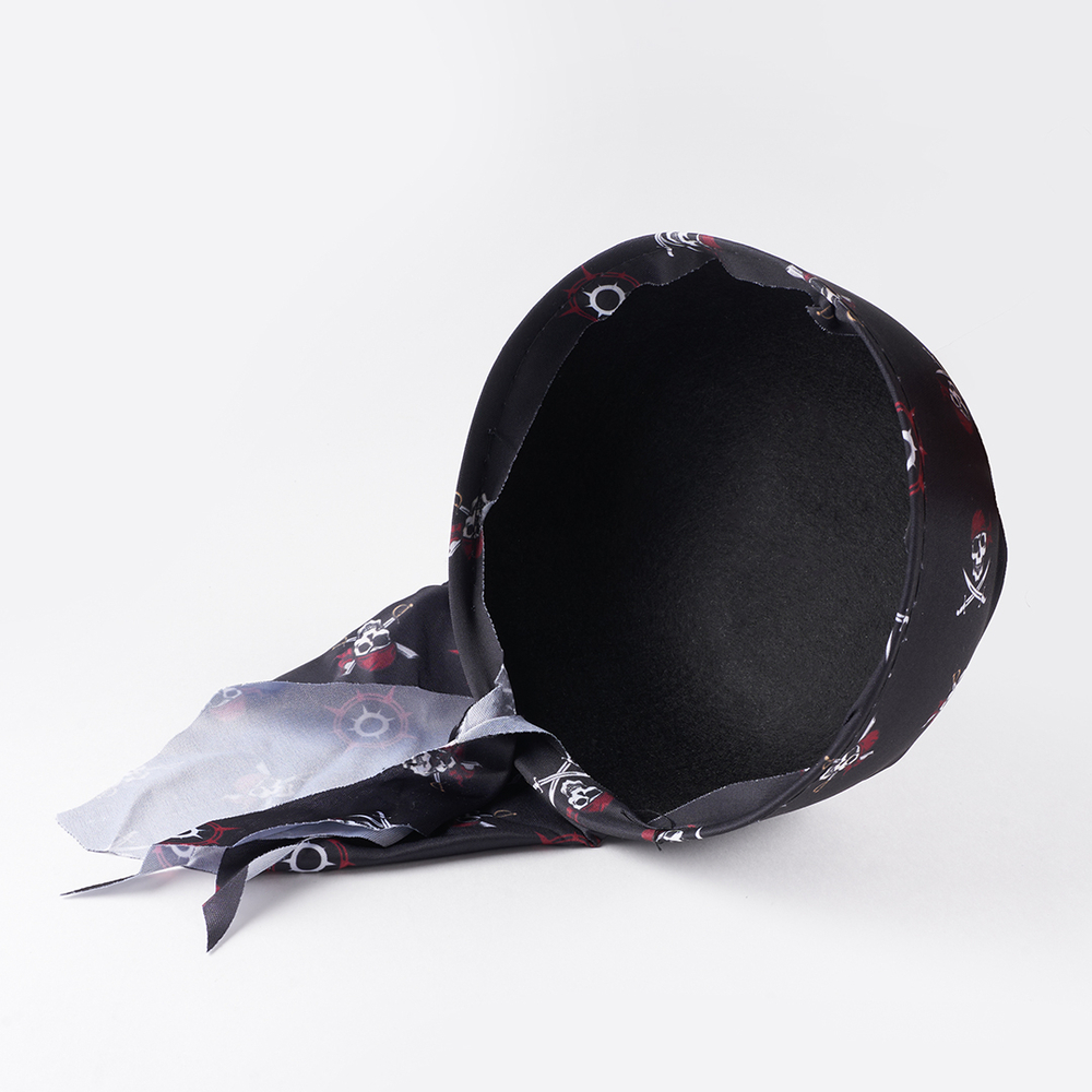 Шляпа, Пиратская бандана, Грозный пират, Черный, 54-56 разм.