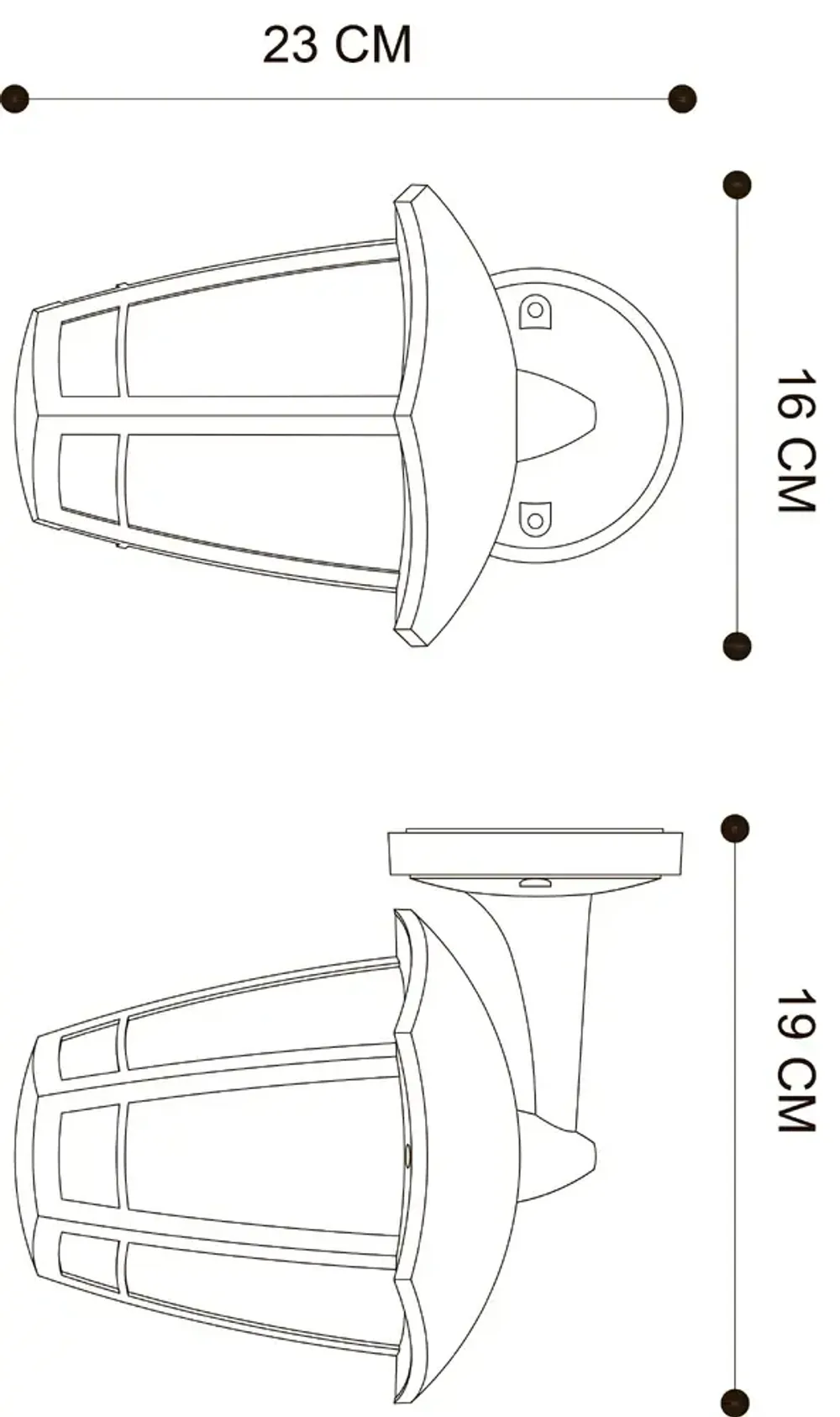 Уличный настенный светильник Arte Lamp