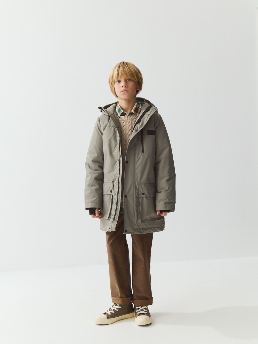 Парка демисезонная "Олива" 7+