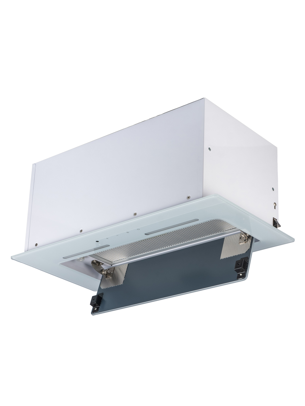 Вытяжка встраиваемая MACBI M-Box-G 60R WHITE белое стекло 850 м3/ч +ПДУ