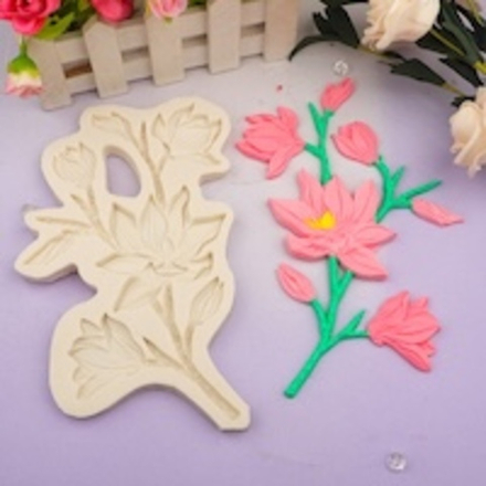 Силиконовый молд для декора "Магнолия"