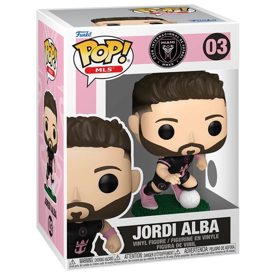 Фигурка Funko POP! MLS Inter Miami Jordi Alba (away) (03) 88616 / Фигурка Фанко ПОП! в виде футболиста клуба MLS "Интер Майами", Жорди Рамос