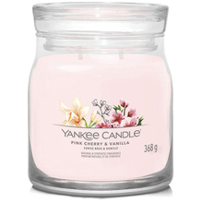 Yankee Candle Pink Cherry & Vanilla Signature Candle (pink cherry and vanilla) 368.0g