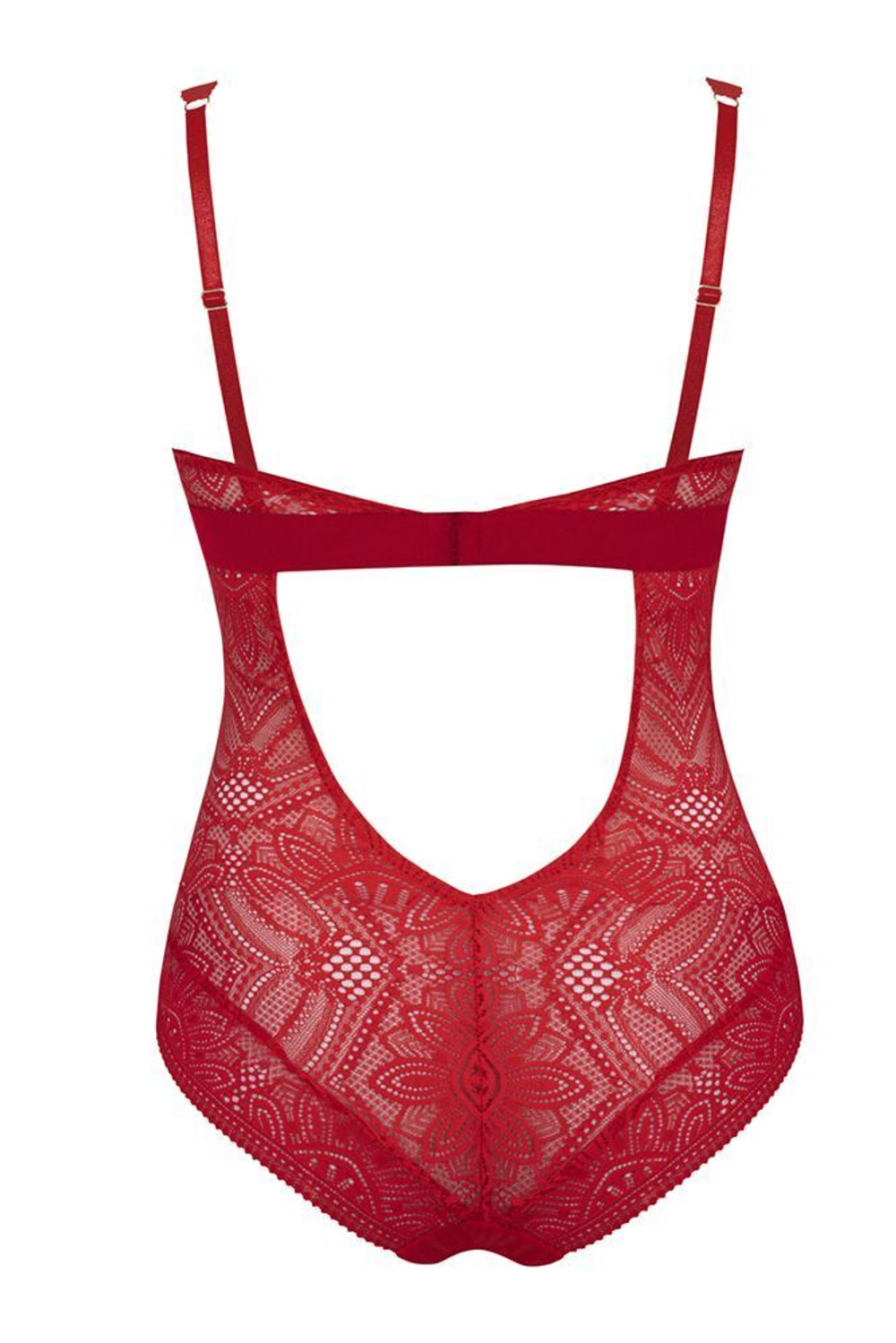 Боди Desire из эластичного кружевного полотна (Размер: S) (Цвет: черный)