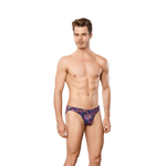 Мужские трусы-слипы с растительным принтом Doreanse Poison Ivy (Размер: XL) (Цвет: черный)