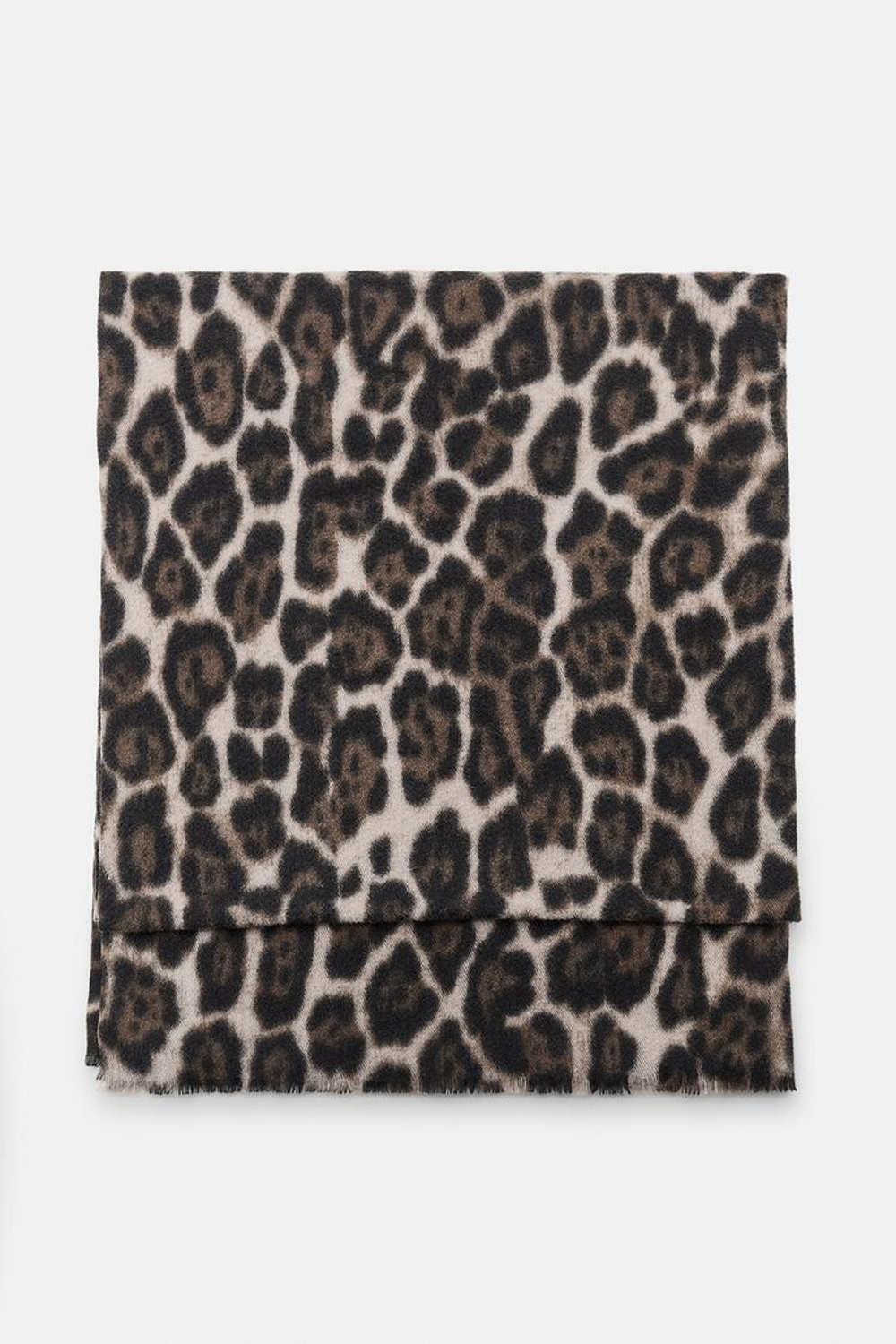ZARA ШАРФ С АНИМАЛИСТИЧЕСКИМ ПРИНТОМ, ЛЕОПАРДОВЫЙ