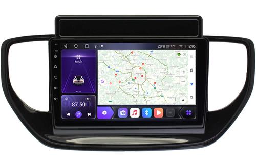 Магнитола для Hyundai Solaris 2 2020-2022 (штатная навигация) - Kuberg OL-9714 QLed, Android 12, Быстрая, CarPlay, 4G SIM-слот