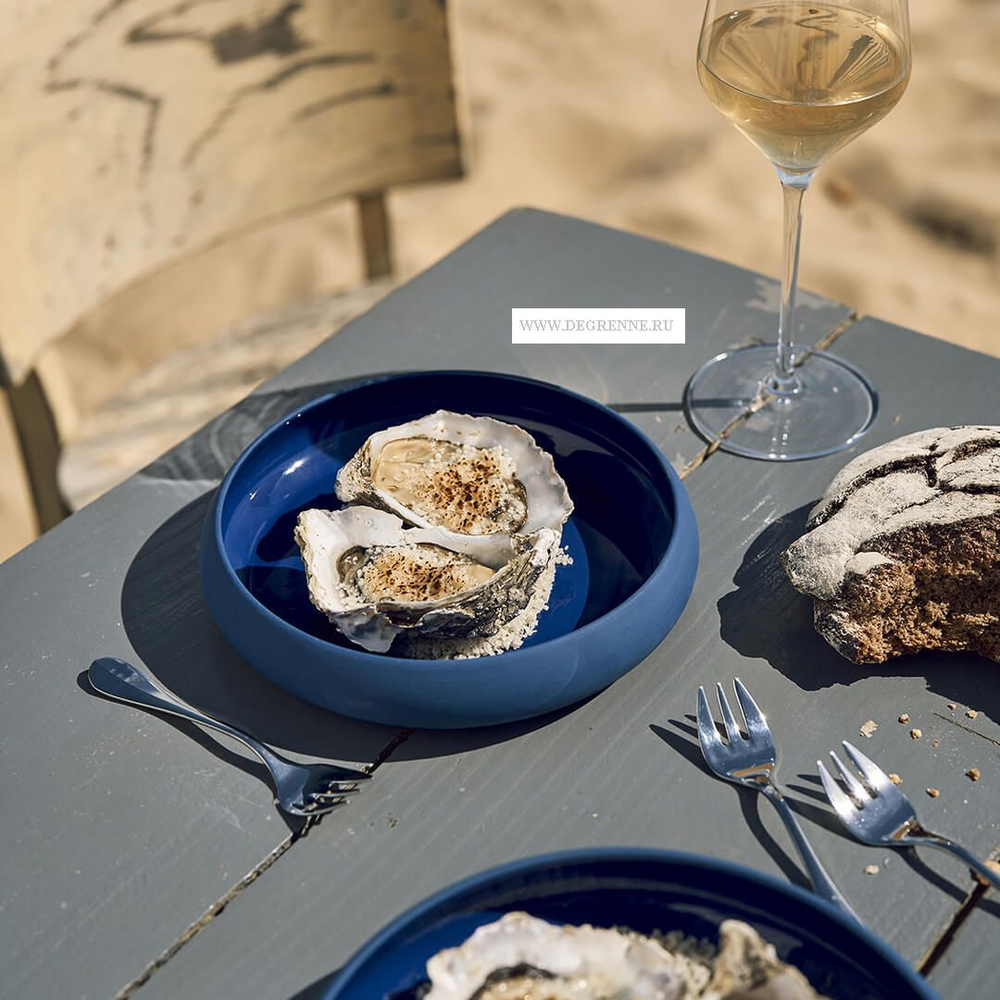 Тарелка 1л 22см Guy Degrenne Gourmet индиго