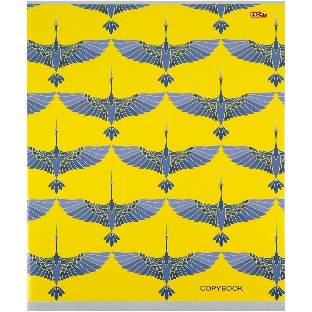 Тетрадь 48л., А5, клетка, Проф-Пресс, "Орнаменты с птицами" скрепка, мелованная бумага