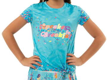 Футболка для девочки теннисная Lucky in Love Novelty Print Cupcake Tee Girls - разноцветный