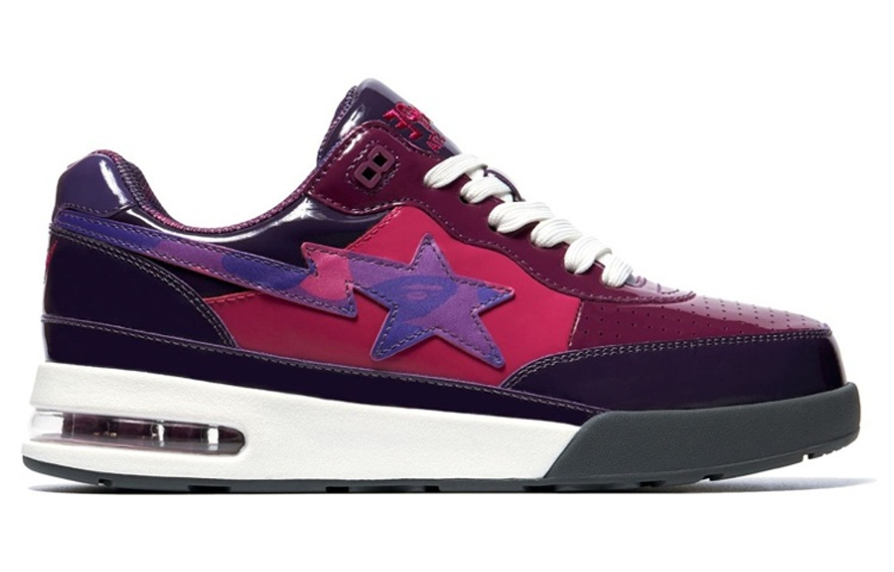 Bape A Bathing Ape Bape Road Sta Patent Leather Purple 2022