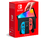 Nintendo Switch OLED  Красный\Синий  (64Gb) NeW