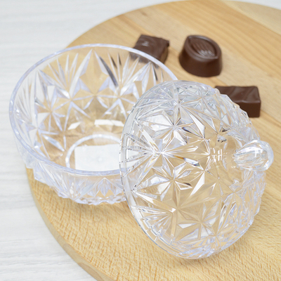 Сахарница 0,35л с крышкой "Шарм" (прозрачный)