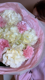 Букет "Барби", роза французская и диантусы