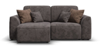 Угловой диван KING MODOOL Велюр Alkantara серый