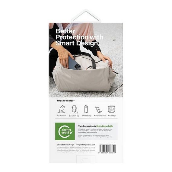 Чехол Uniq Lyden DS MagSafe для iPhone 15 Pro Canary Yellow/Flint Grey (IP6.1P(2023)-LDSCYELFGRY)