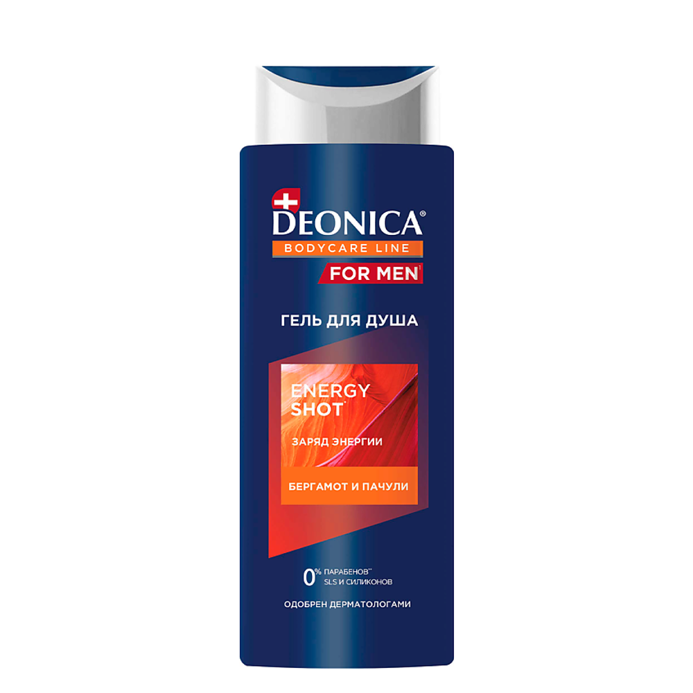Deonica men гель для душа заряд энергии 250мл